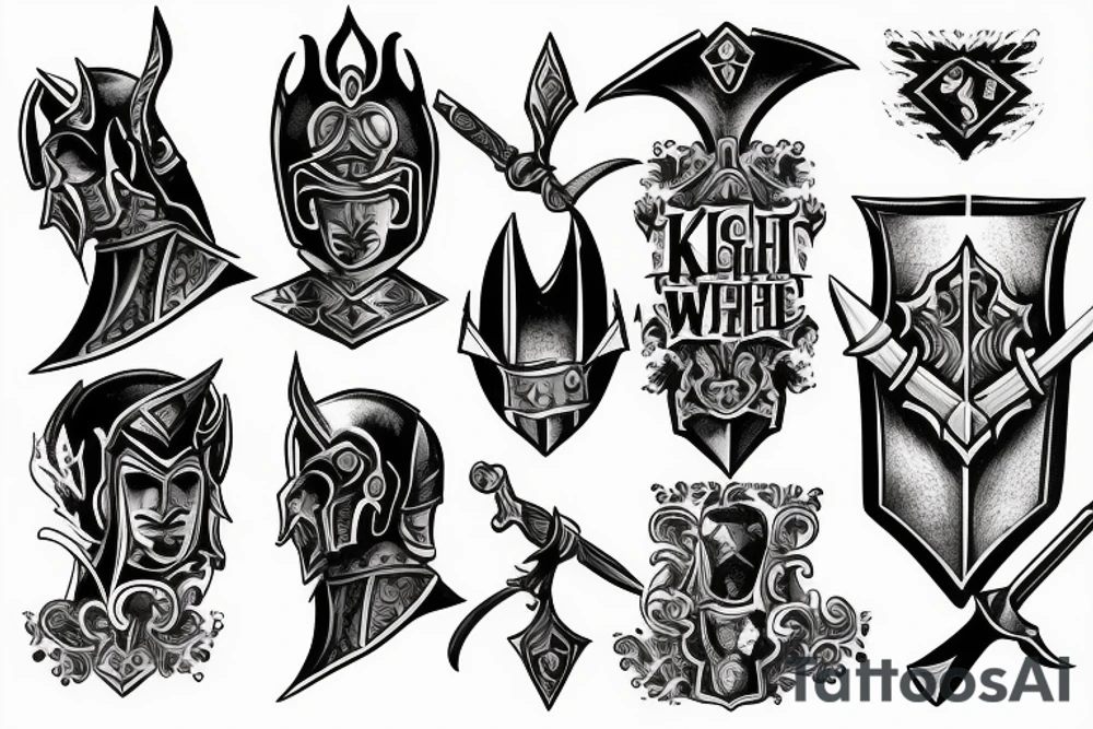knight protector of the world with sword tattoo idea knight protector of the world with sword tattoo idea
