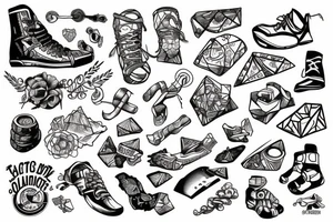 Rock climbing tattoo idea