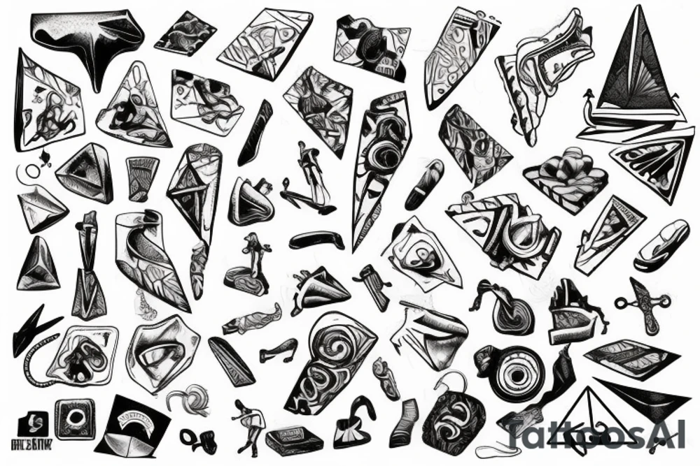 Rock climbing tattoo idea