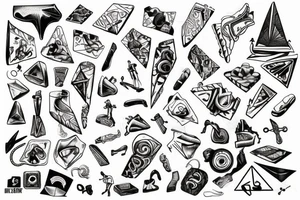 Rock climbing tattoo idea