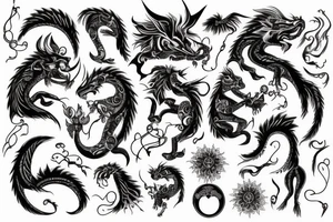 luck dragon tattoo idea