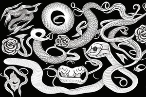 snake tattoo idea