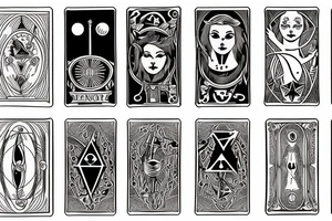 Tarot card tattoo idea