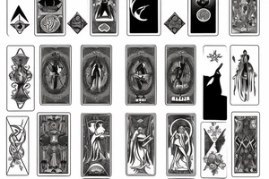 Tarot card tattoo idea