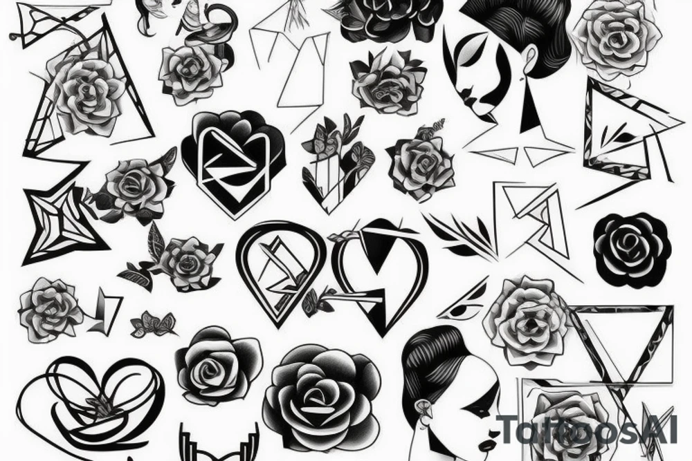 Woman dancing tattoo idea