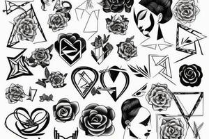 Woman dancing tattoo idea