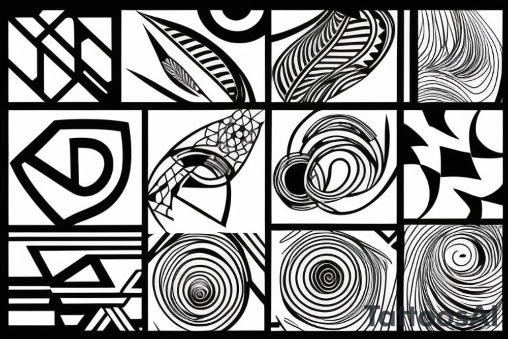 Lines tattoo idea
