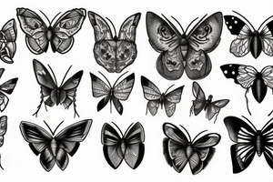 Moths tattoo idea