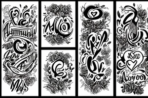 The word “amor” tattoo idea