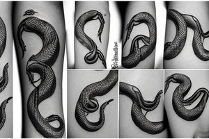 2 snakes tattoo idea