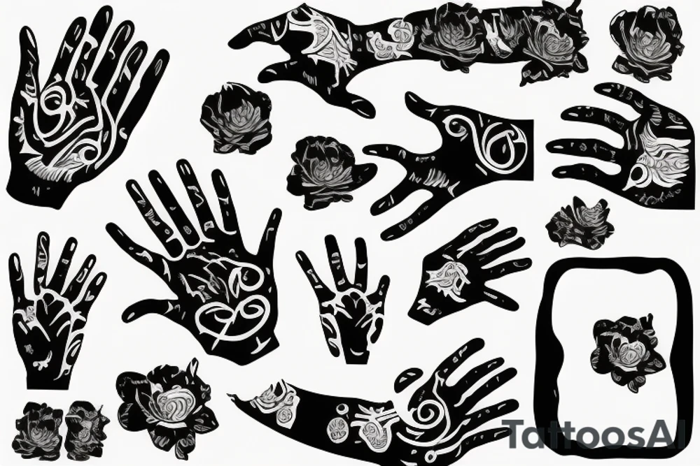 Hands tattoo idea