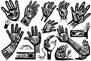 Hands tattoo idea