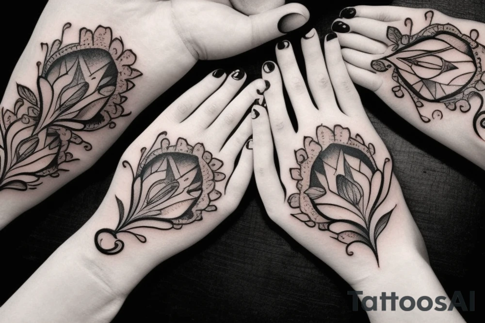 Hands tattoo idea