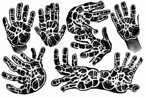 Handprint tattoo idea