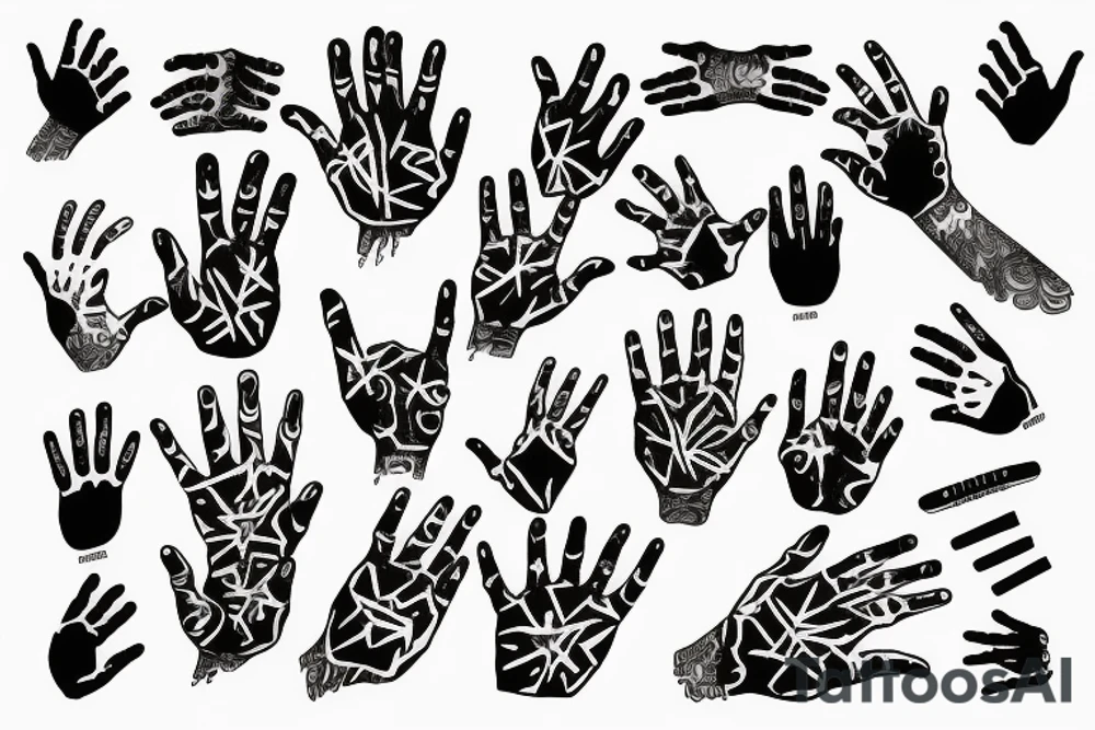 Hands tattoo idea