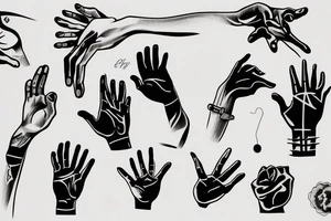 Hand reaching out tattoo idea