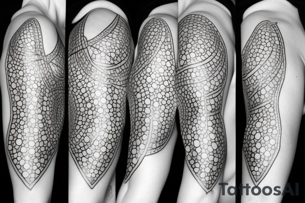 Woman body tattoo idea