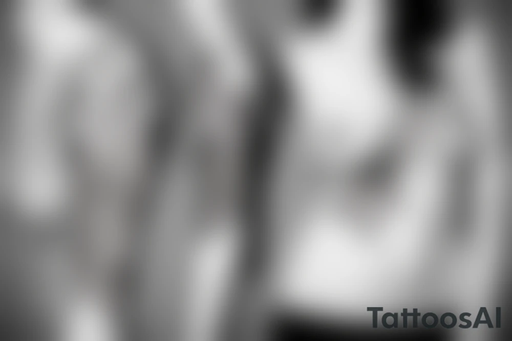 Woman body tattoo idea