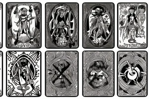 Tarot card tattoo idea