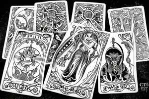 Tarot card tattoo idea