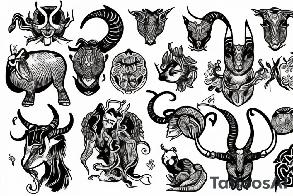 Capricorn tattoo idea