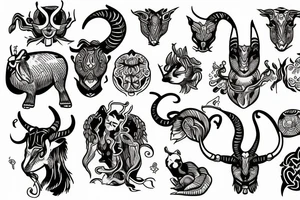 Capricorn tattoo idea