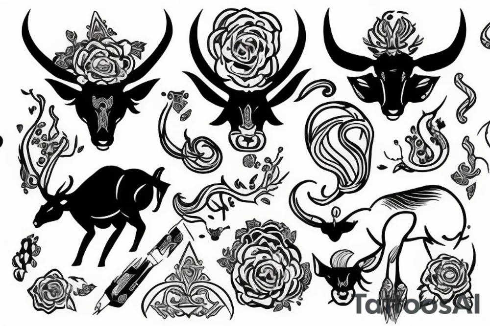 Capricorn tattoo idea