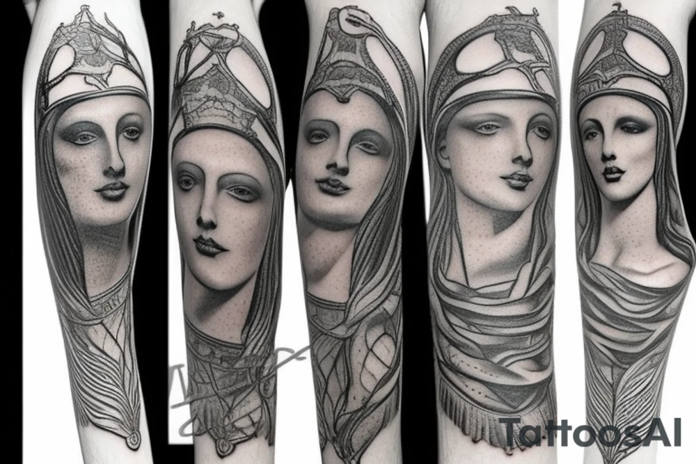 Greek sculpture tattoo idea