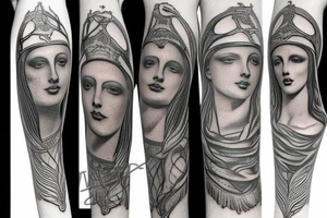 Greek sculpture tattoo idea