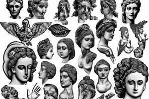 Greek statue tattoo idea