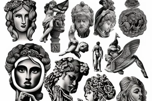 Greek statue tattoo idea