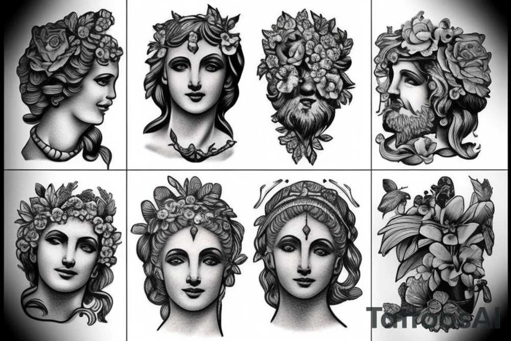 Greek statue tattoo idea