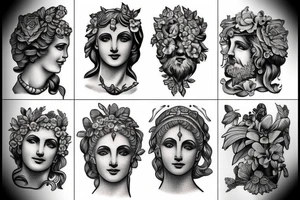 Greek statue tattoo idea