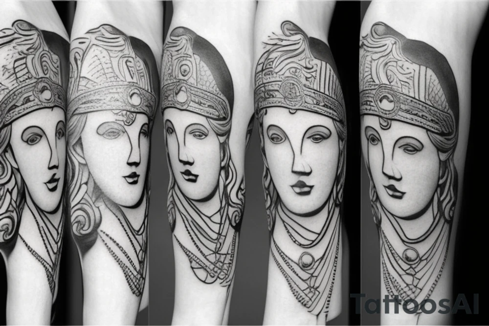 Greek statue tattoo idea