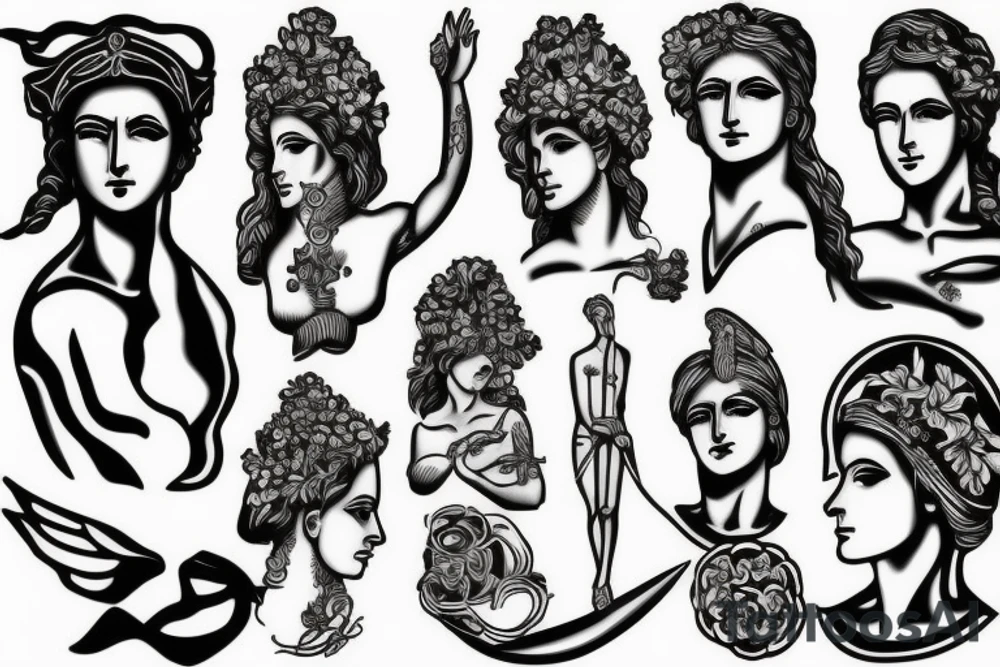 Greek statue tattoo idea