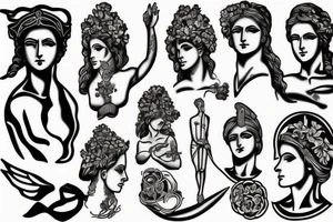 Greek statue tattoo idea