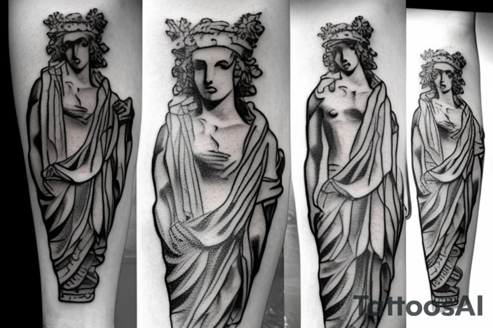 Greek statue tattoo idea