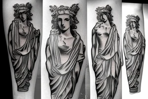 Greek statue tattoo idea