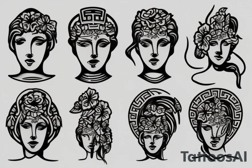 Greek statue tattoo idea