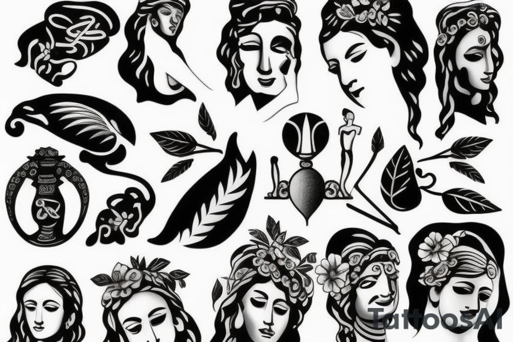 Greek statue tattoo idea