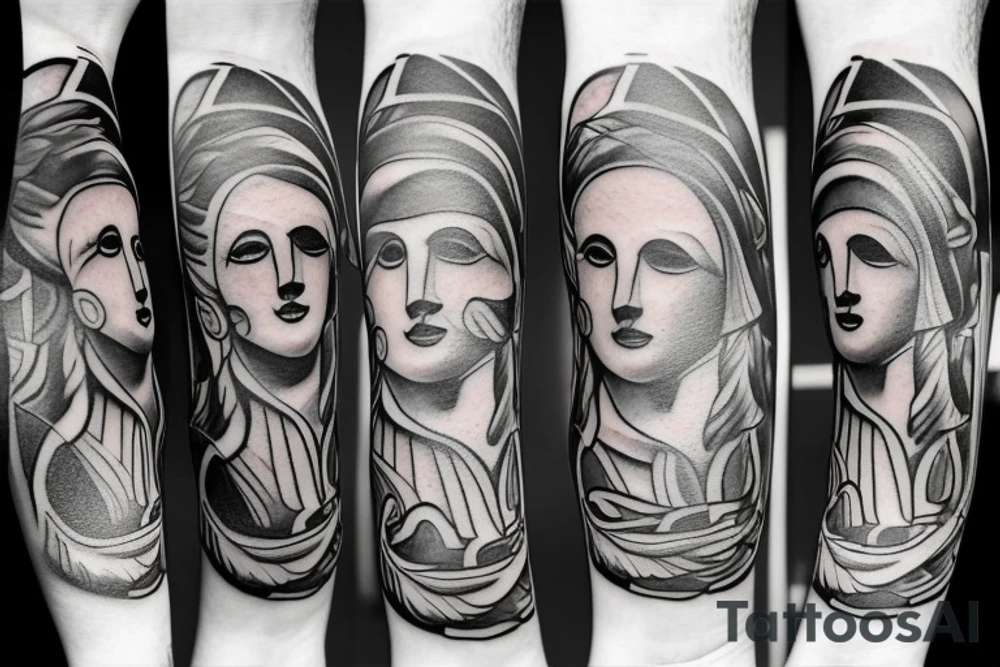 Greek statue tattoo idea