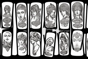 Greek statue tattoo idea