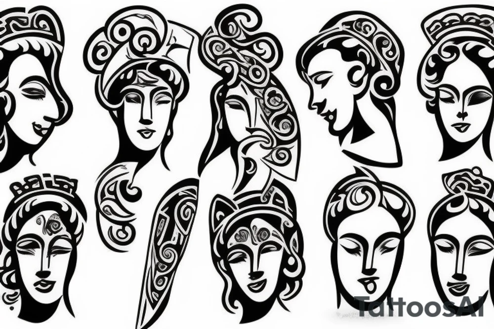 Greek statue tattoo idea