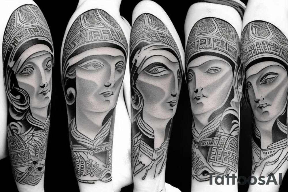 Greek statue tattoo idea