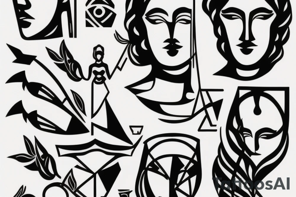 Greek statue tattoo idea