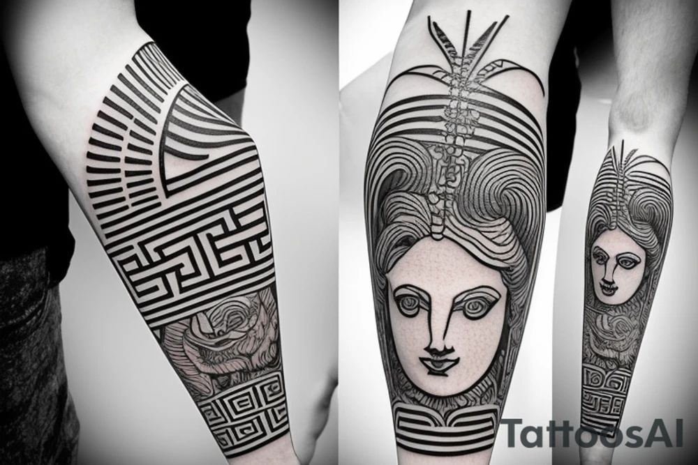 Greek statue tattoo idea