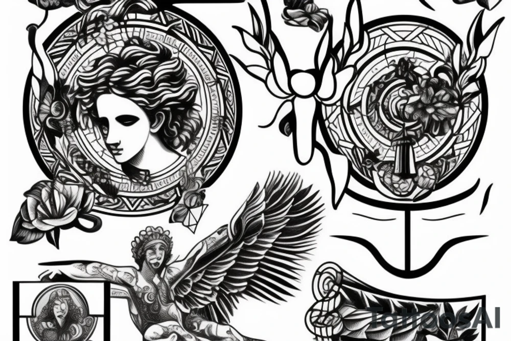 Greek statue tattoo idea