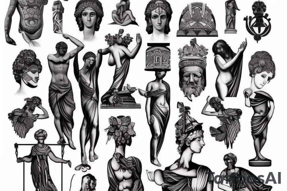 Greek statue tattoo idea