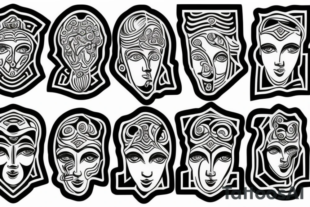 Greek statue tattoo idea