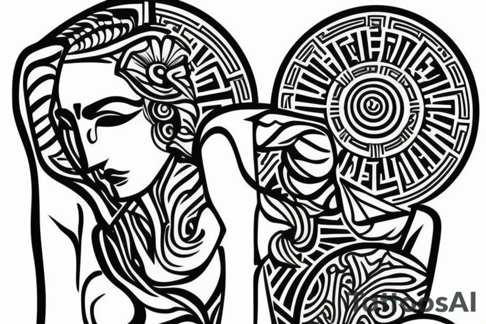 Greek statue tattoo idea